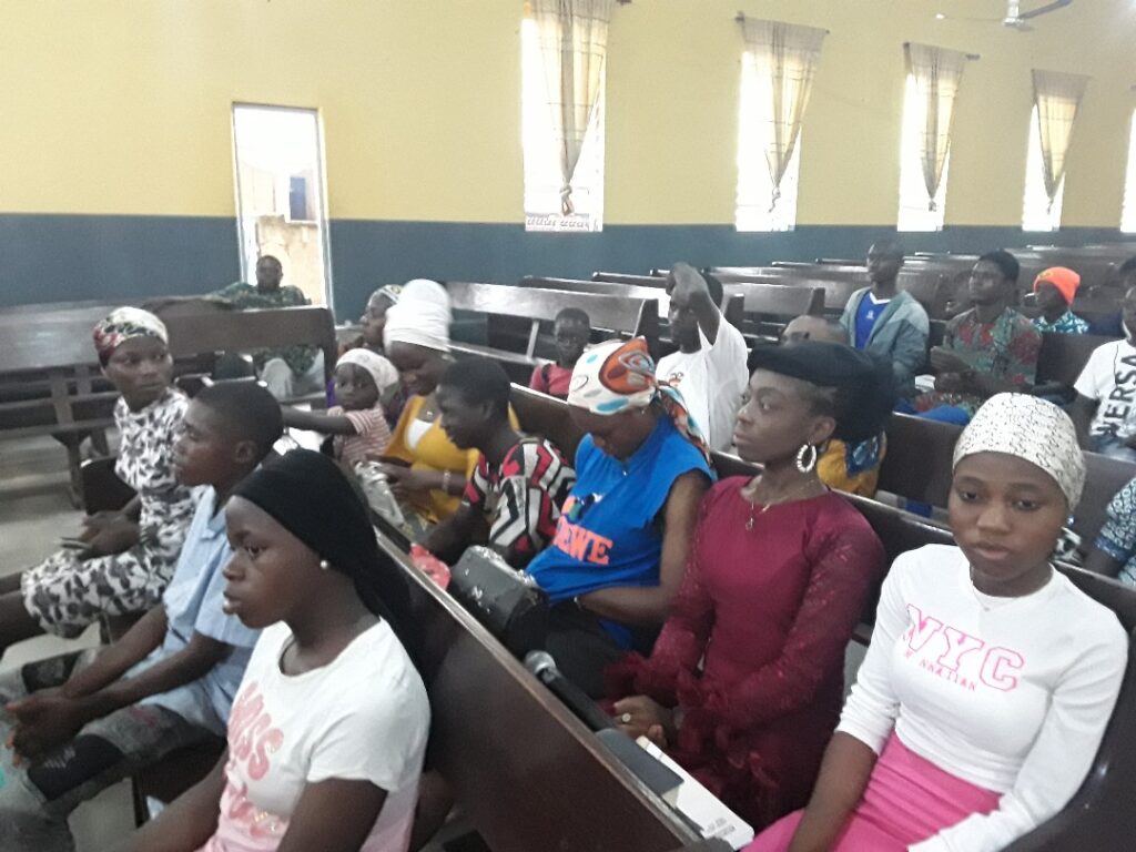 Cross section of attendees at Odo Ponyan in Yagba East Local Government Area of Kogi State, Nigeria.