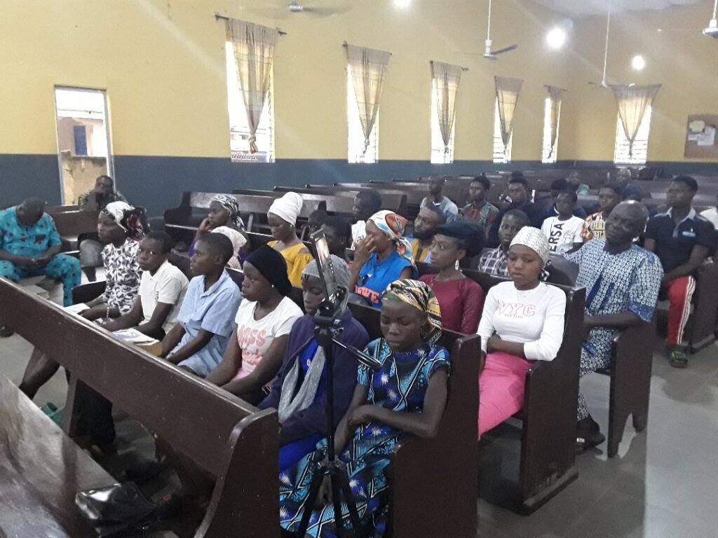 Cross section of attendees at Odo Ponyan in Yagba East Local Government Area of Kogi State, Nigeria.
